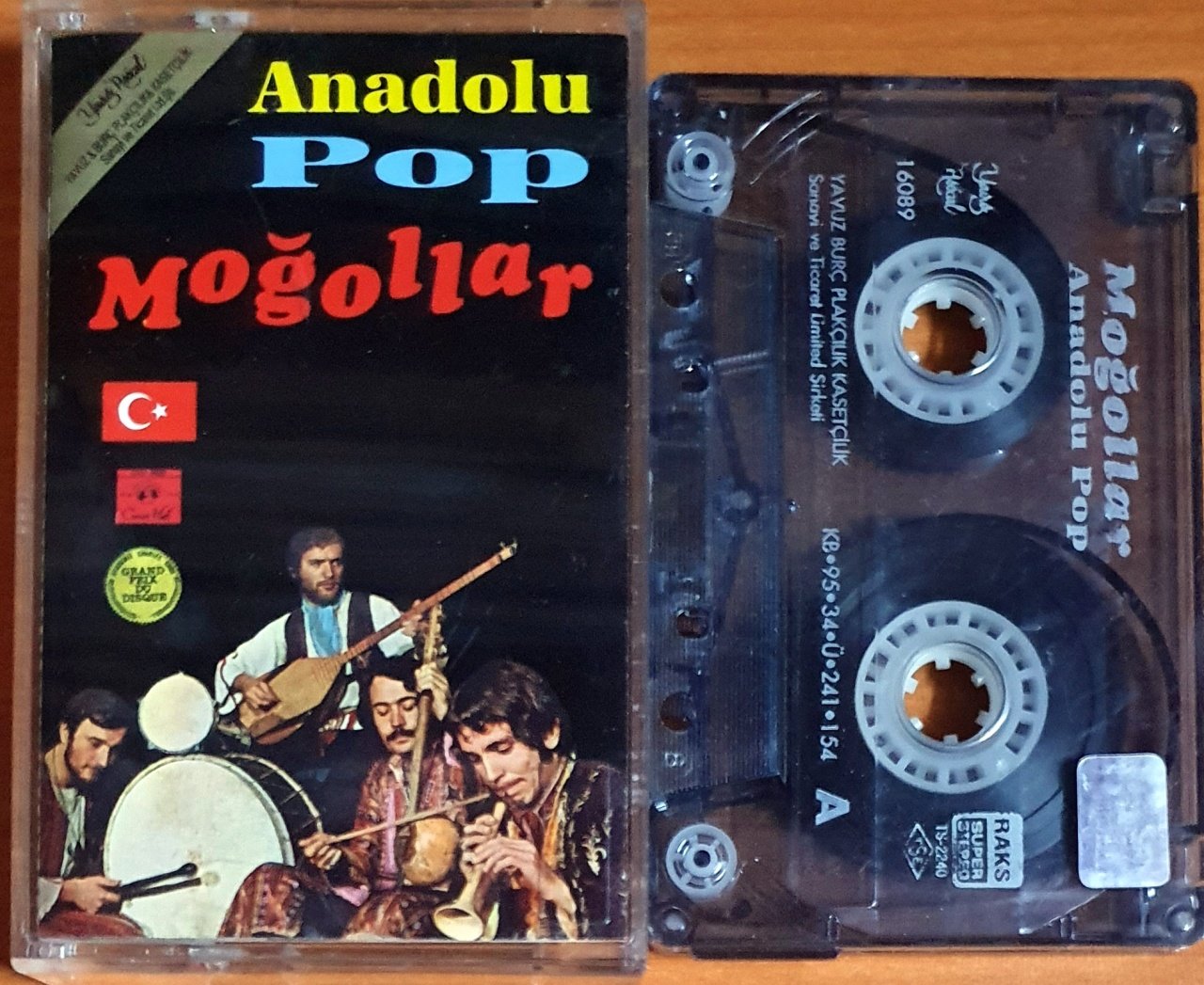MOĞOLLAR - ANADOLU POP (1995) - KASET 2.EL