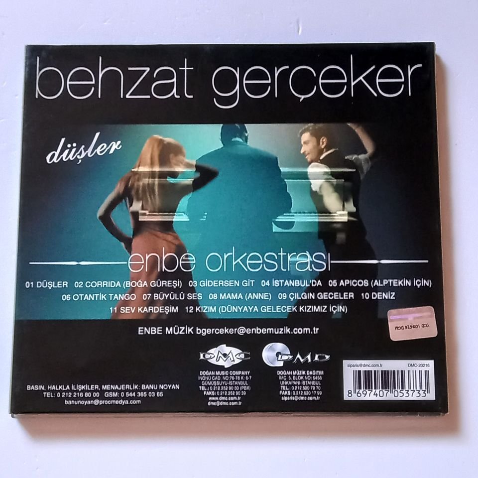 BEHZAT GERÇEKER & ENBE ORKESTRASI – DÜŞLER (2006) - CD 2.EL