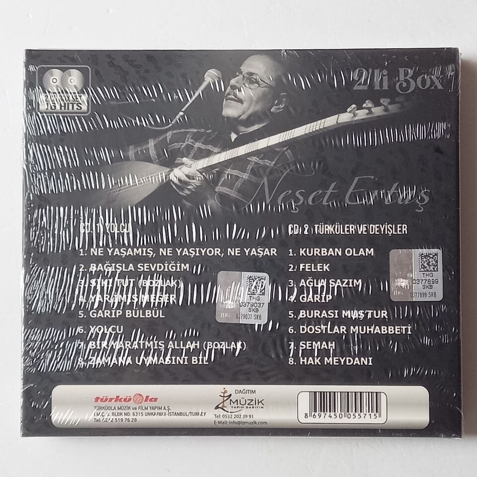 NEŞET ERTAŞ - 2\'Lİ BOX - 2CD AMBALAJINDA SIFIR