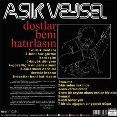 AŞIK VEYSEL - DOSTLAR BENİ HATIRLASIN - LP YENİ BASIM SIFIR PLAK