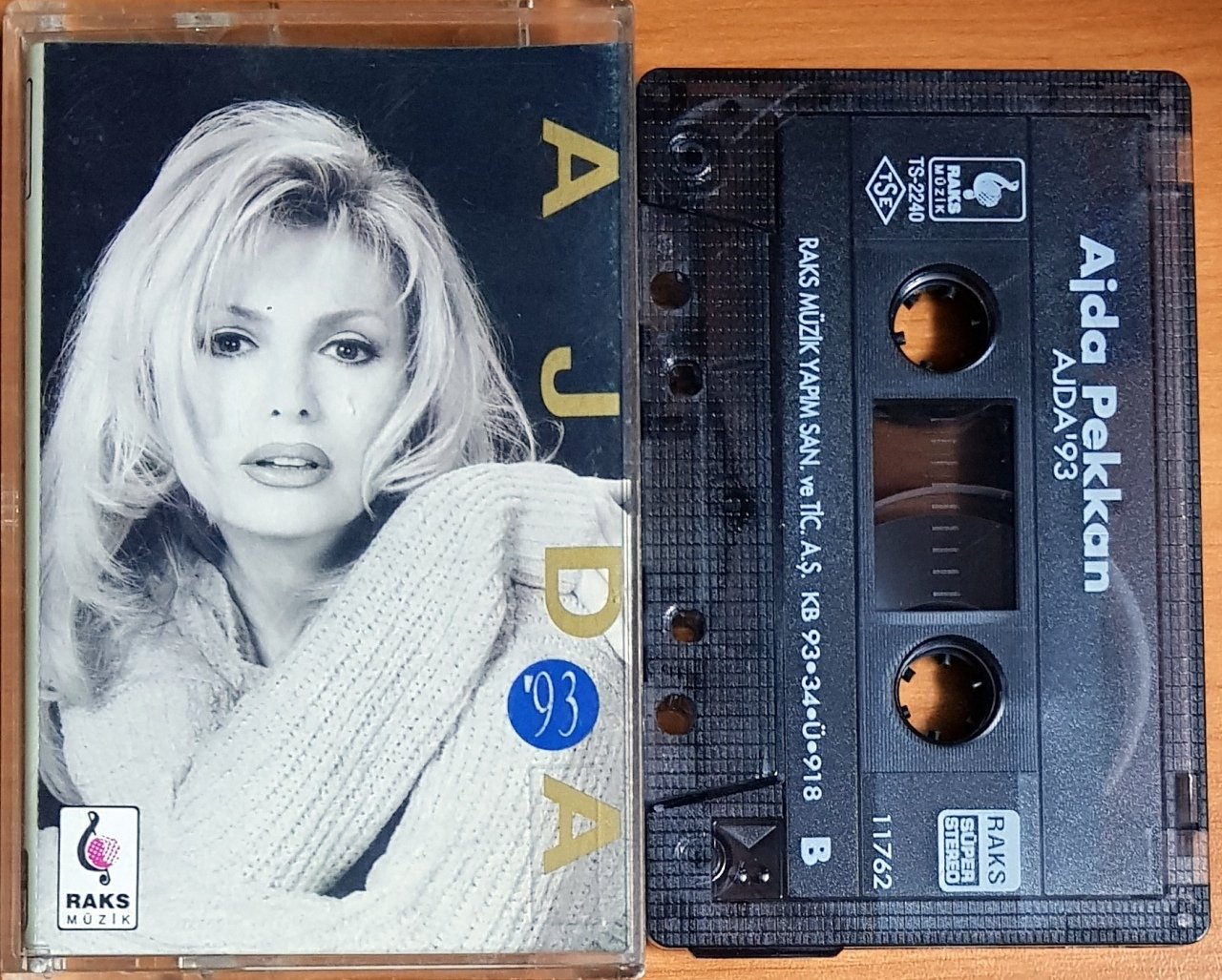 AJDA PEKKAN - AJDA '93 (1993) RAKS MÜZİK KASET 2.EL