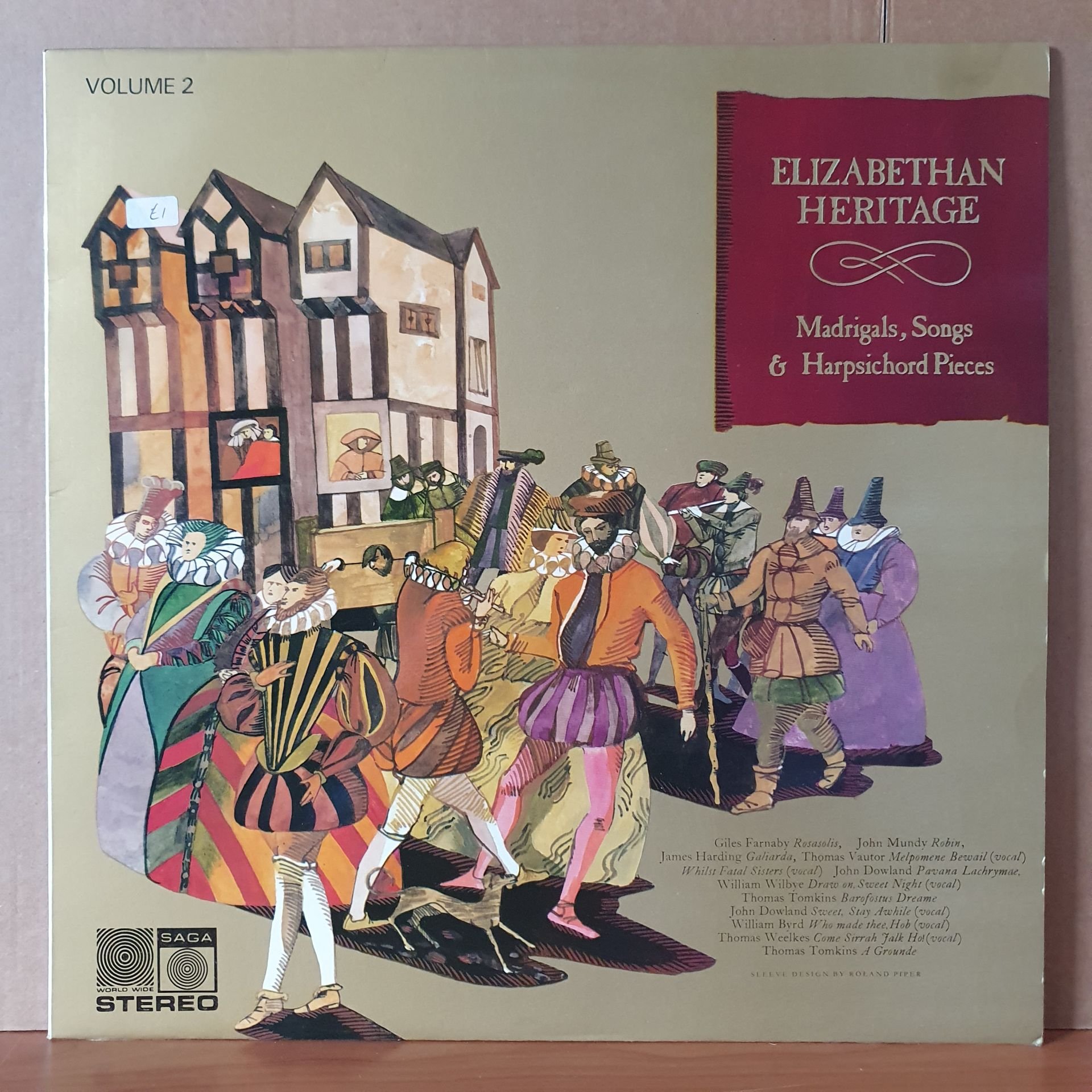 ELIZABETHAN HERITAGE VOLUME 2 / THE MADRIGAL SINGERS, THE ENGLISH CONSORT OF VIOLS (1974) - LP 2.EL PLAK