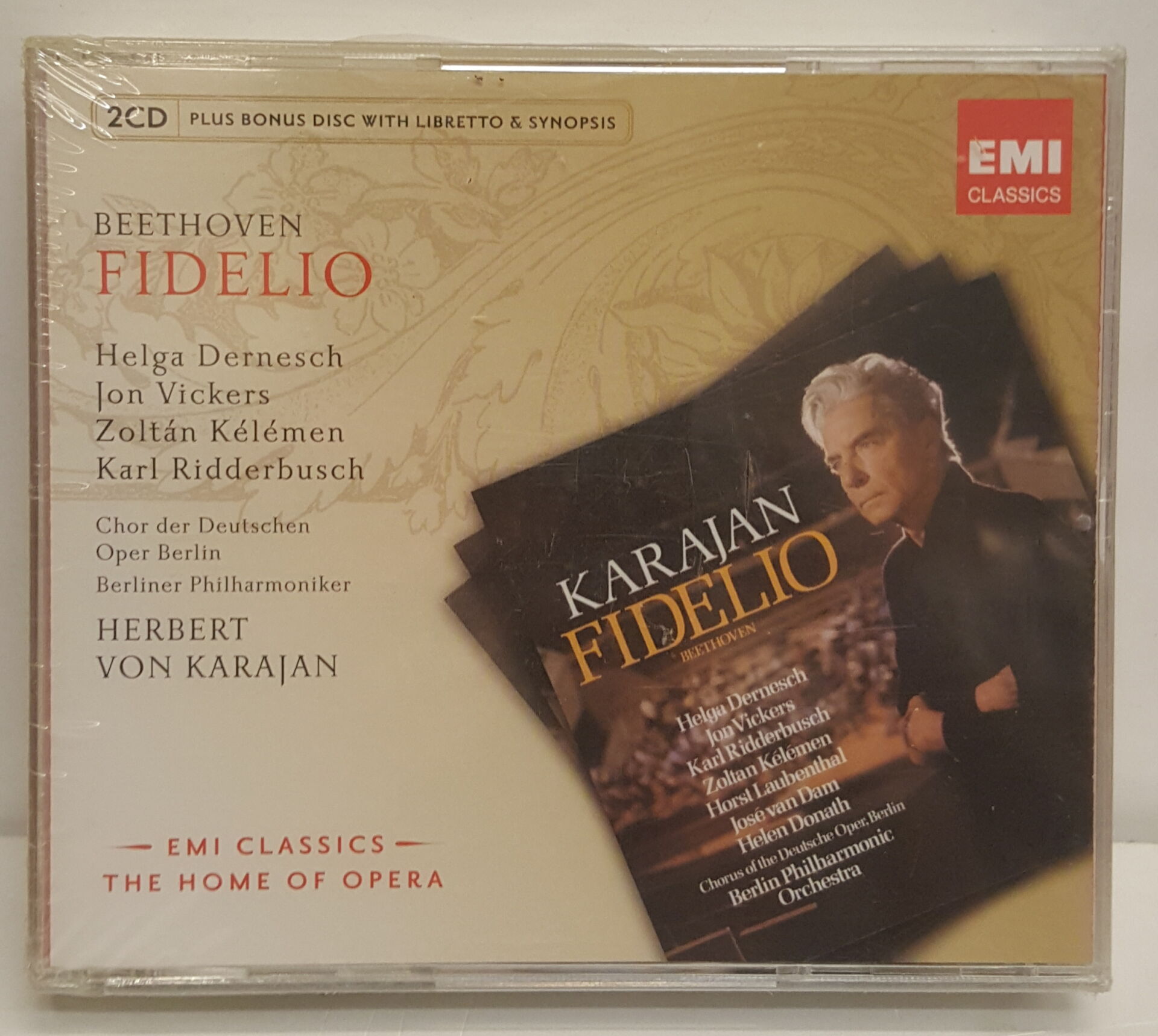BEETHOVEN - FIDELIO / KARAJAN,HELGA DERNESCH,JON VICKERS,ZOLTAN KELEMEN (2011) - 2CD SIFIR
