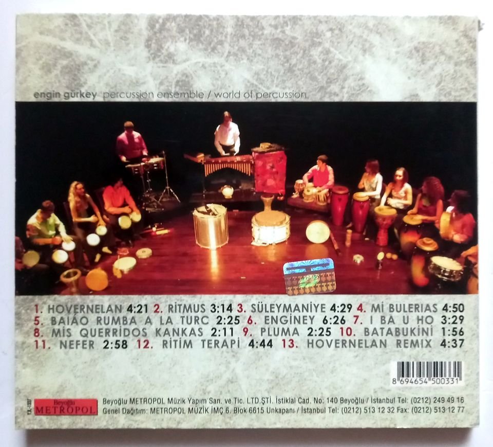 ENGİN GÜRKEY - PERCUSSION ENSEMBLE / WORLD OF PERCUSSION (2005) - CD 2.EL