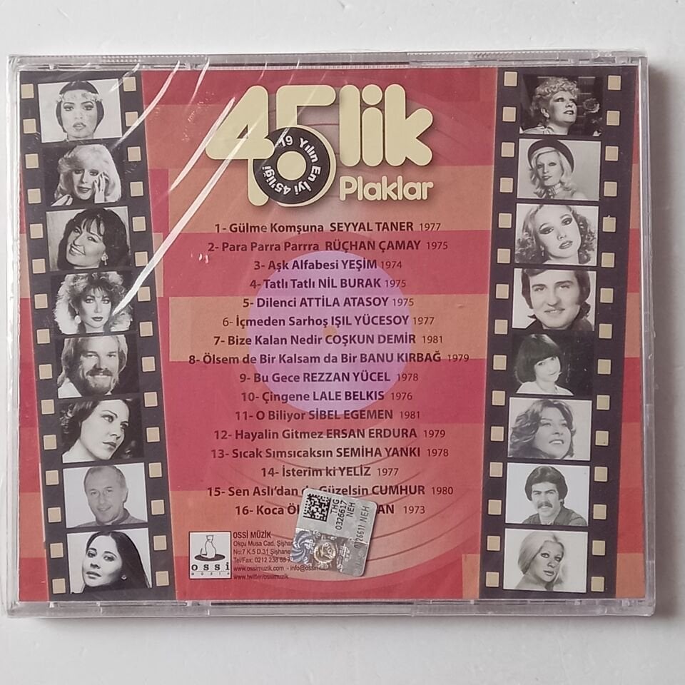 45\'LİK PLAKLAR / 19 YILIN EN İYİ 45\'LİĞİ (2014) - CD AMBALAJINDA SIFIR