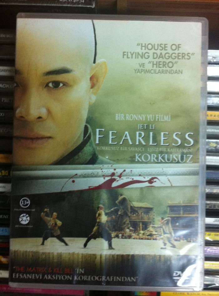 KORKUSUZ - FEARLESS - JET LI - RONNY YU - DVD 2.EL