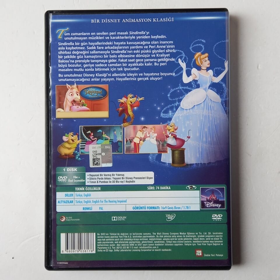 CINDIRELLA SİNDİRELLA - DVD 2.EL