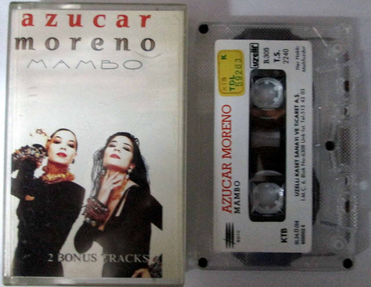 AZUCAR MORENO - MAMBO (1991) UZELLI CASSETTE MADE IN TURKEY ''USED''