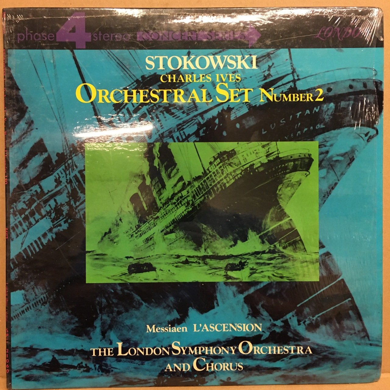 STOKOWSKI, CHARLES IVES ORCHESTRAL SET NUMBER 2 / MESSIAEN L'ASCENSION LSO 2.EL PLAK