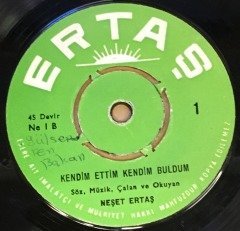NEŞET ERTAŞ - HAPİSHANELERE GÜNEŞ DOĞMUYOR / KENDİM ETTİM KENDİM BULDUM 7'' 45 DEVİR
