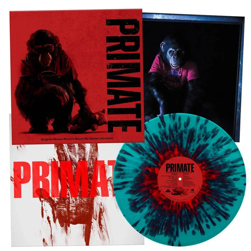 SOUNDTRACK - PRIMATE, ADRIAN JOHNSTON (2026) - LP POOL WATER AND GORE COLOURED SIFIR PLAK