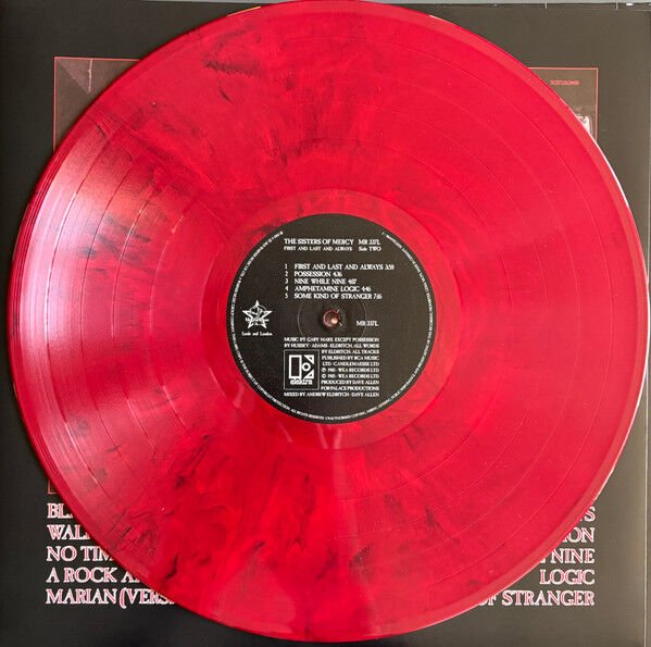 THE SISTERS OF MERCY - FIRST AND LAST AND ALWAYS (1985) - LP 2025 RED & BLACK MARBLE COLOURED EDITION SIFIR PLAK