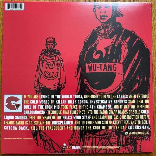 GENIUS / GZA - LIQUID SWORDS (1995) - 2LP 2025 MARVEL HIP-HOP VARIANT COVERS EDITION SIFIR PLAK