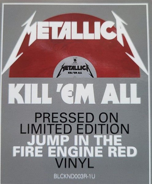METALLICA - KILL 'EM ALL (1983) - LP 2023 COLOURED EDITION SIFIR PLAK