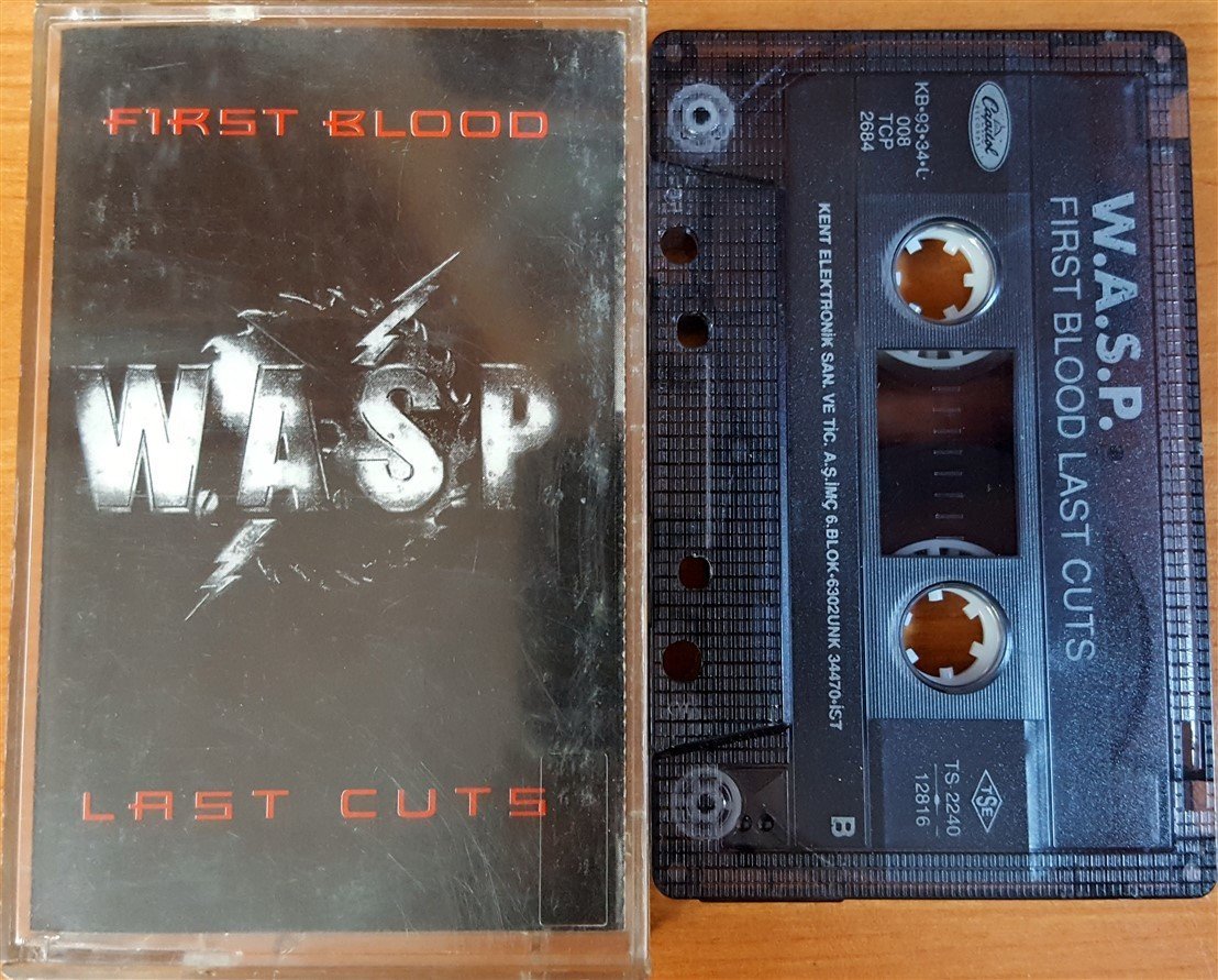 W.A.S.P. - FIRST BLOOD LAST CUTS (1993) KENT CASSETTE MADE IN TURKEY ''USED''