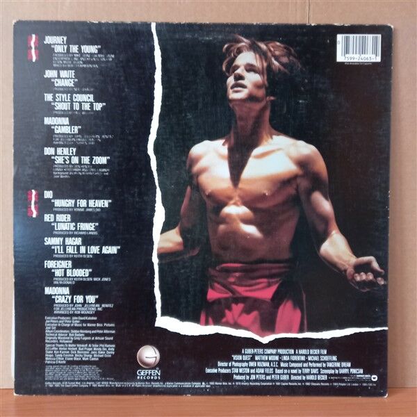 VISION QUEST / ORIGINAL MOTION PICTURE SOUND TRACK / JOURNEY, MADONNA, DON HENLEY, DIO, FOREIGNER, SAMMY HAGAR (1985) - LP 2.EL PLAK