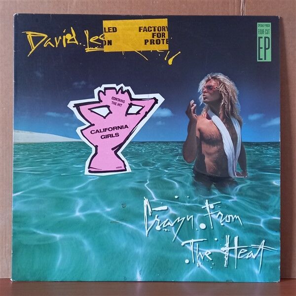 DAVID LEE ROTH – CRAZY FROM THE HEAT EP (1985) - LP 2.EL PLAK