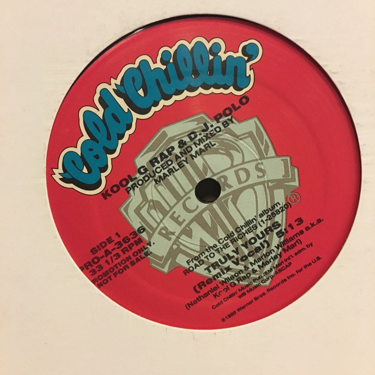 KOOL G RAP & D.J. POLO - TRULY YOURS (1989) PROMO 12'' MAXISINGLE