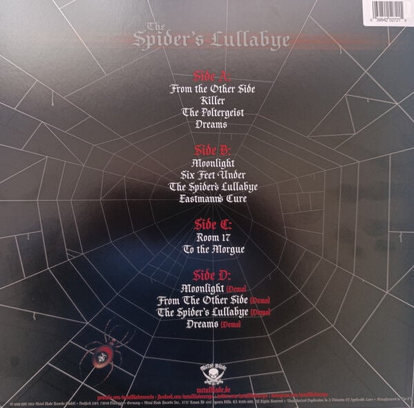 KING DIAMOND - SPIDER'S LULLABYE (1995) - 2xLP 2026 WHITE COLOURED EDITION SIFIR PLAK