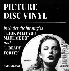 TAYLOR SWIFT - REPUTATION (2017) - 2LP PICTURE DISC SIFIR PLAK