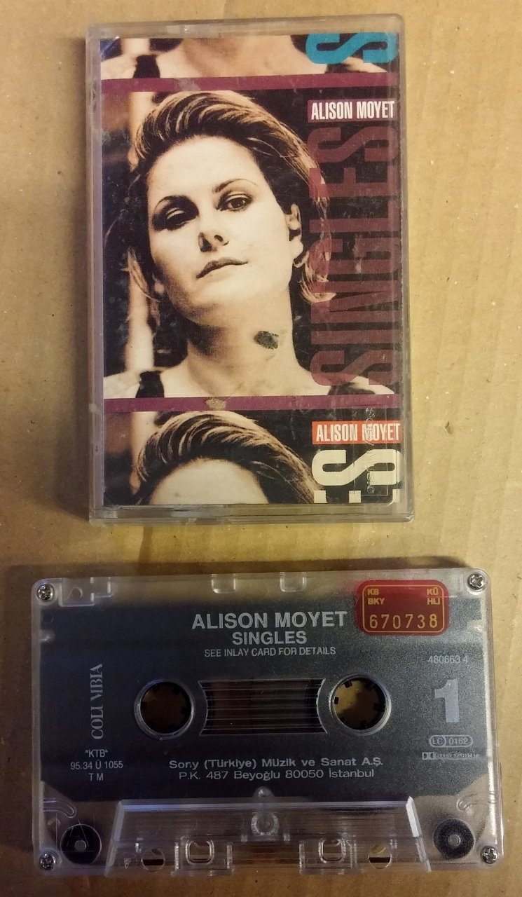 ALISON MOYET - SINGLES CASSETTE 1995 MADE IN TURKEY ''USED''