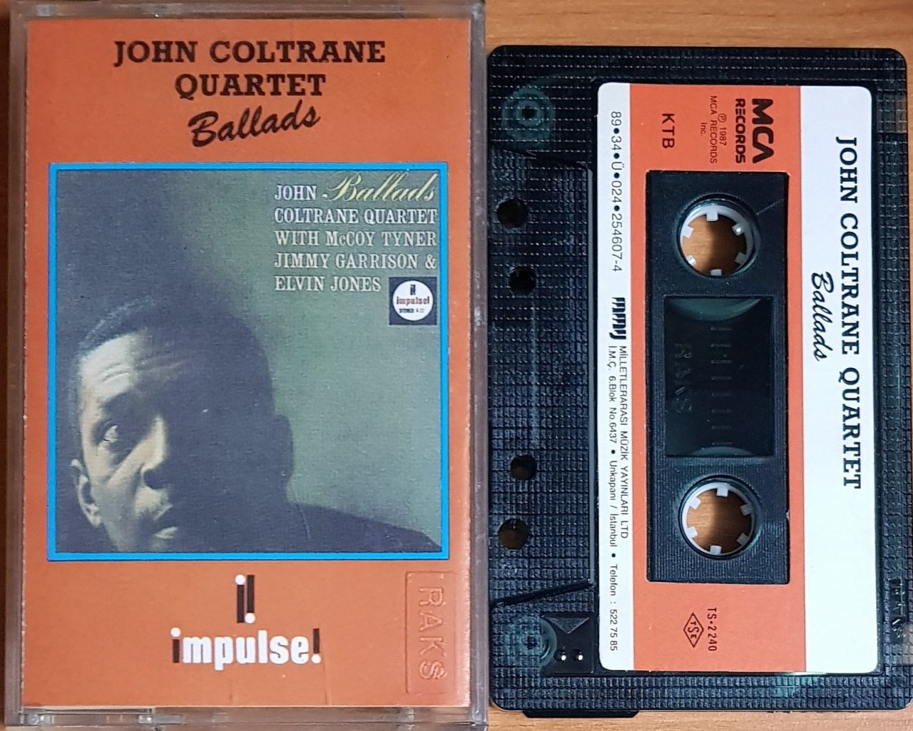 JOHN COLTRANE QUARTET - BALLADS (1989) MMY KASET 2.EL