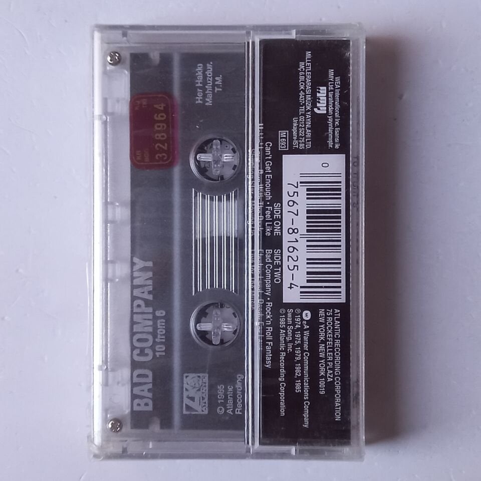 BAD COMPANY - 10 FROM 6 (1985) - KASET SIFIR