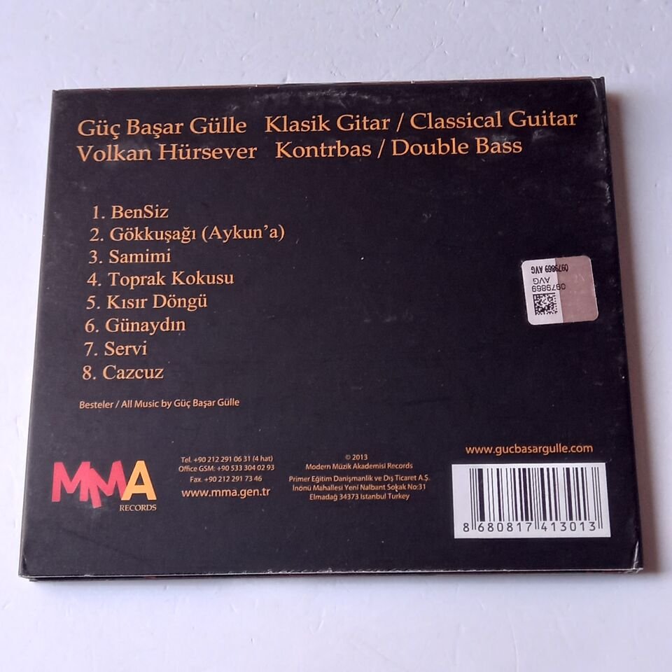 GÜÇ BAŞAR GÜLLE – BENSİZ (2013) - İSME İMZALI CD DIGIPAK 2.EL