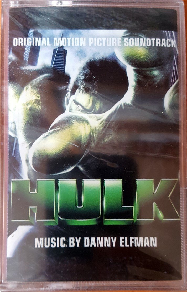 HULK - SOUNDTRACK DANNY ELFMAN (2003) UNIVERSAL CASSETTE MADE IN TURKEY ''NEW''