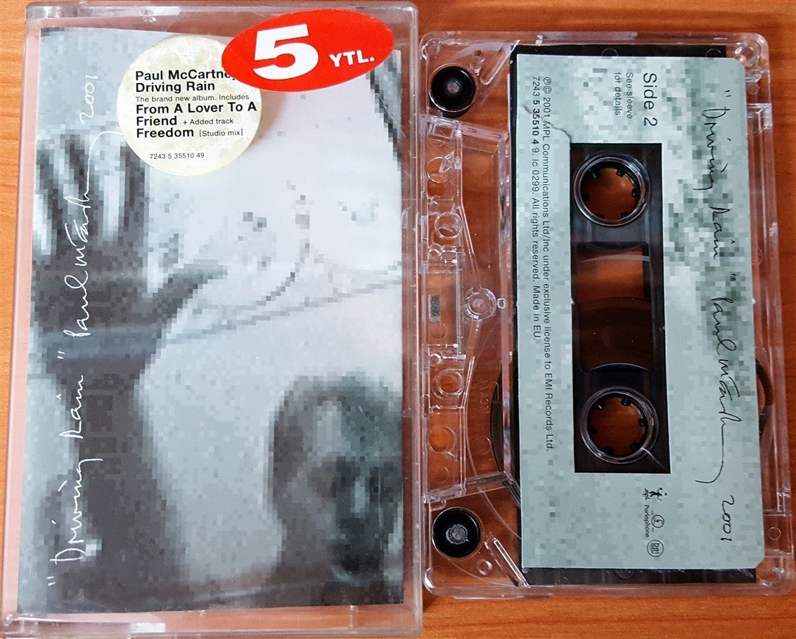 PAUL MCCARTNEY - DRIVING RAIN CASSETTE MADE IN EU ''USED''