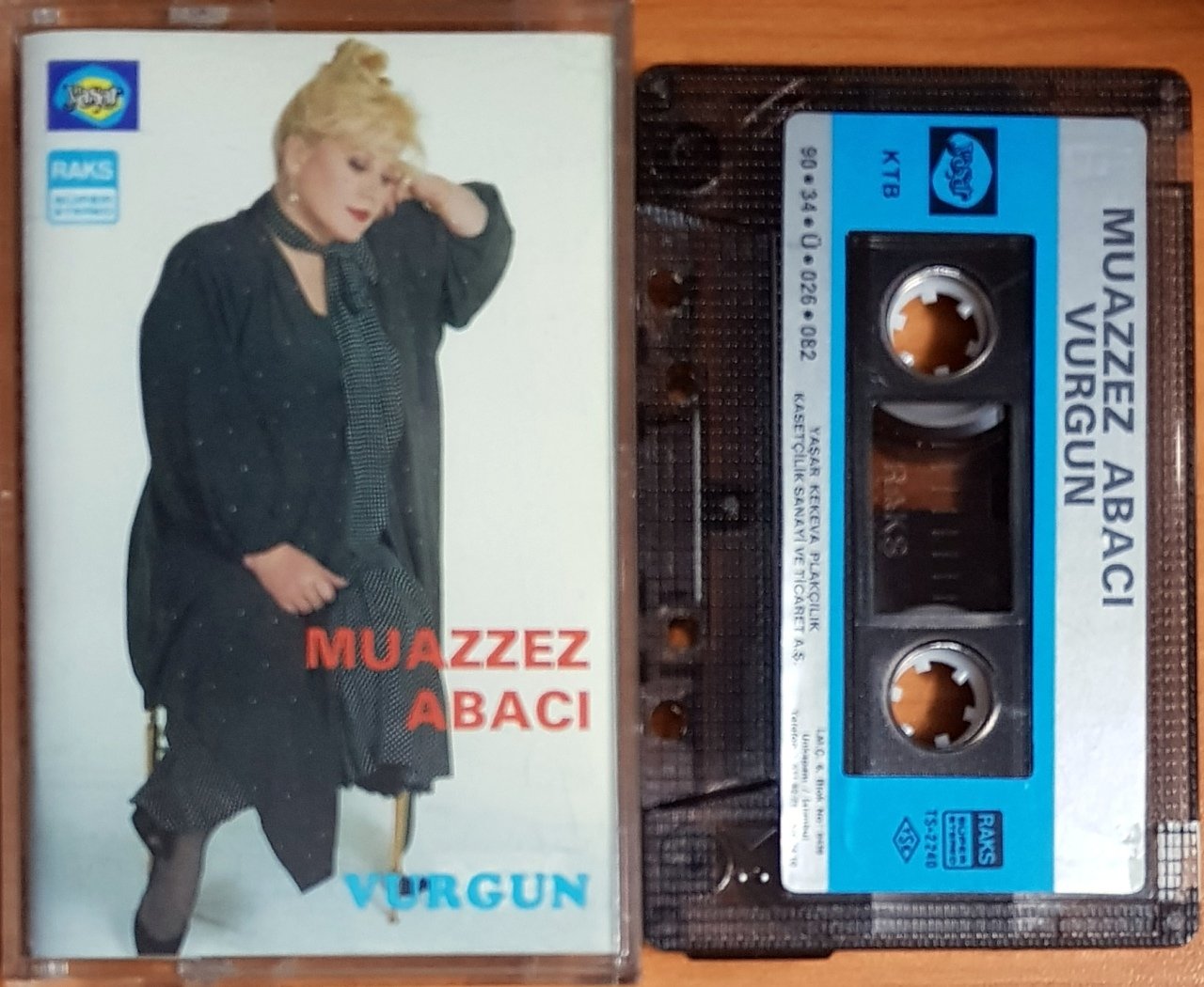 MUAZZEZ ABACI - VURGUN (1990) YAŞAR KEKEVA KASET 2.EL