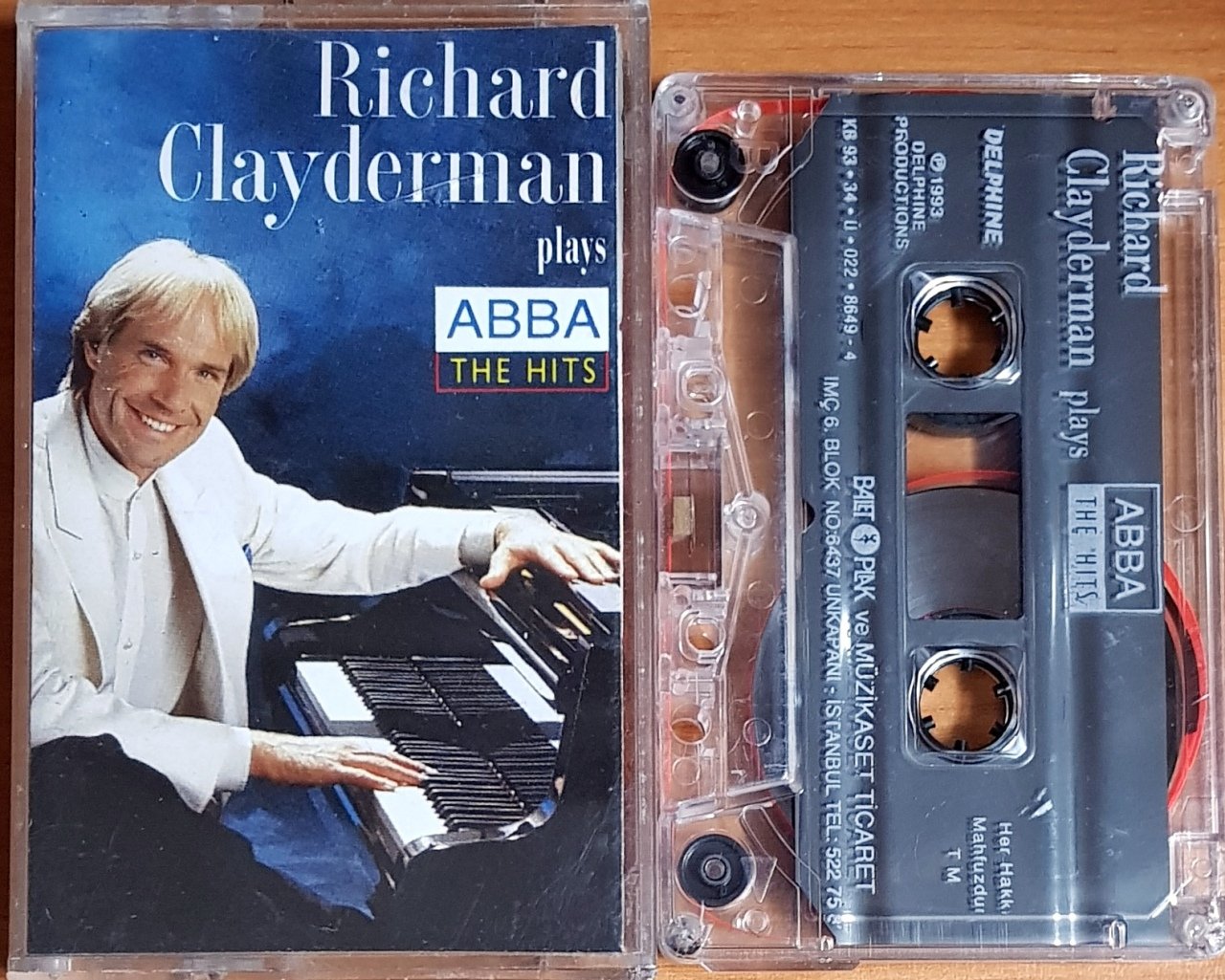 RICHARD CLAYDERMAN PLAYS ABBA THE HITS (1993) BALET KASET 2.EL
