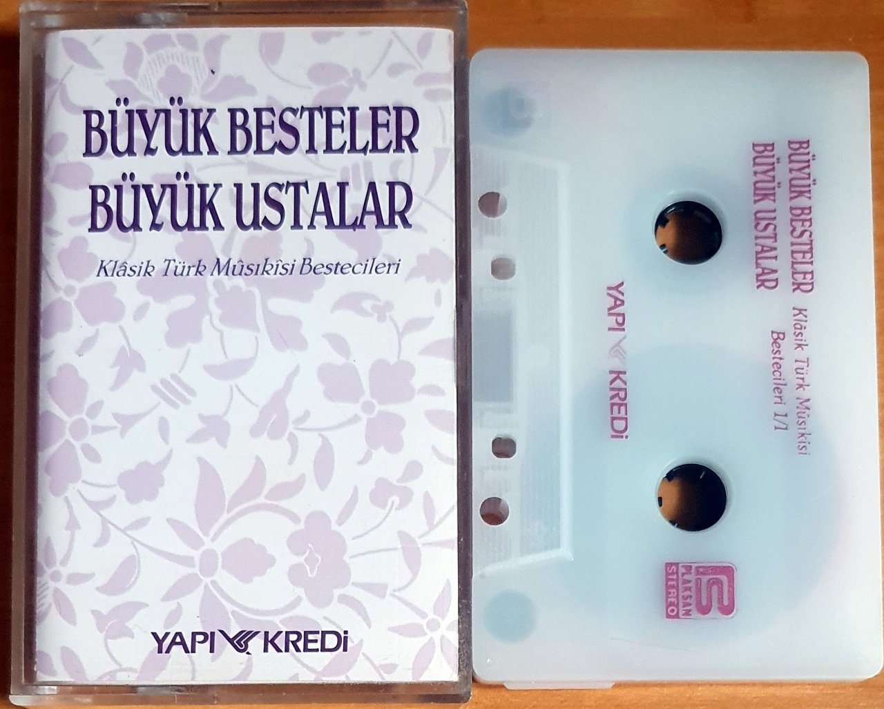 BÜYÜK BESTELER BÜYÜK USTALAR 1/1 / KLASİK TÜRK MUSIKİSİ BESTECİLERİ - KASET YAPI KREDİ 2.EL