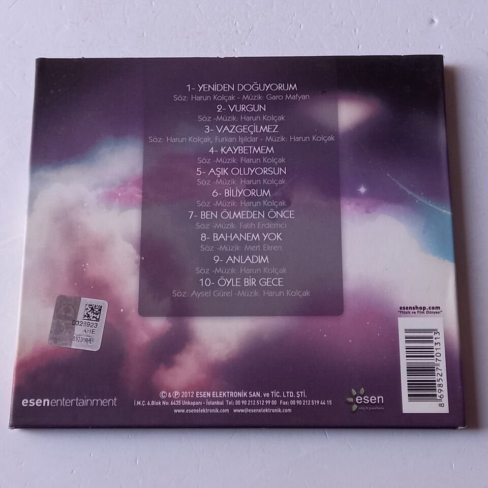 HARUN KOLÇAK – YENİDEN DOĞUYORUM (2012) - İSME İMZALI CD DIGIPAK 2.EL