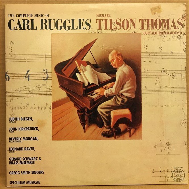 CARL RUGGLES MICHAEL TILSON THOMAS BUFFALO PHILHARMONIC - 2LP 2.EL PLAK