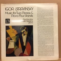 IGOR STRAVINSKY MUSIC FOR TWO PIANO & PIANO FOUR HANDS 1978 SIFIR PLAK
