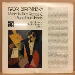 IGOR STRAVINSKY MUSIC FOR TWO PIANO & PIANO FOUR HANDS 1978 SIFIR PLAK