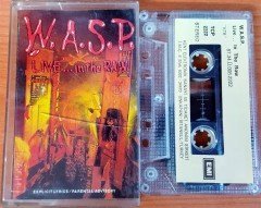 W.A.S.P. - LIVE...IN THE RAW (1987) KENT CASSETTE MADE IN TURKEY ''USED'' PAPER LABEL
