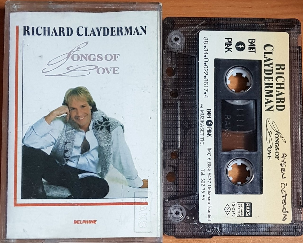 RICHARD CLAYDERMAN - SONGS OF LOVE (1988) BALET KASET 2.EL
