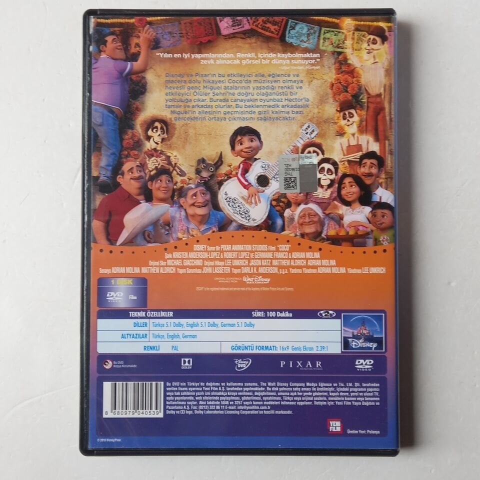 COCO - DISNEY PIXAR - DVD 2.EL