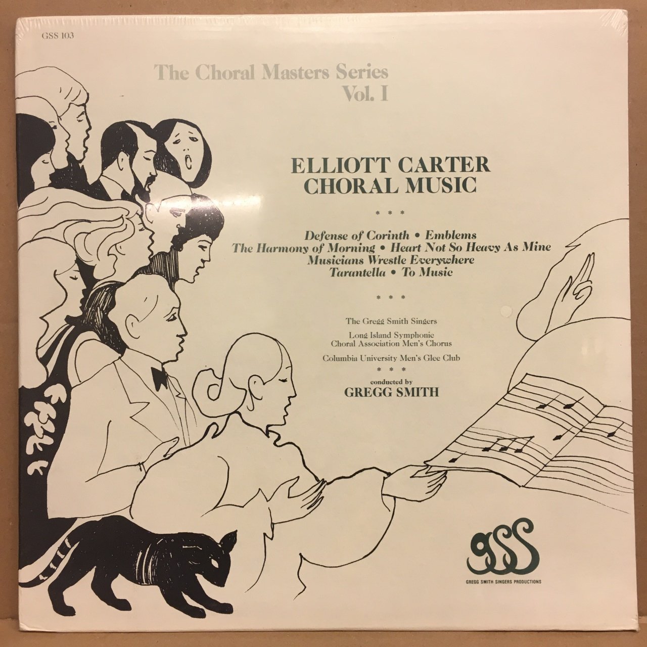 ELLIOTT CARTER CHORAL MUSIC 1984 SIFIR PLAK