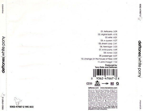DEFTONES – WHITE PONY (2000) - CD AMBALAJINDA SIFIR