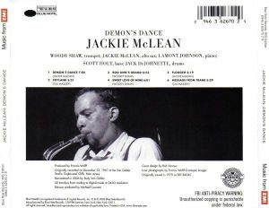 JACKIE MCLEAN – DEMON'S DANCE (1967) 2006 REISSUE CD SIFIR