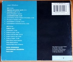 SIBELIUS / LEMMINKAIKEN SUITE, KULLERVO / PAAVO JARVI, ROYAL STOCKHOLM PHILHARMONIC ORCHESTRA (1998) - 2CD VIRGIN CLASSICS 2.EL