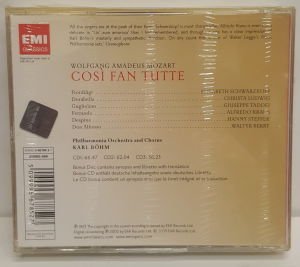 MOZART - COSI FAN TUTTE / KARL BÖHM,SCHWARZKOPF,LUDWIG,STEFFEK,KRAUS (2009) - 3CD SIFIR