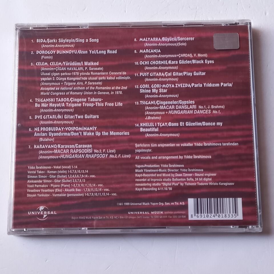 YILDIZ İBRAHİMOVA – MARCANJA / ÇİGAN ROMANSLARI / SONGS OF THE GYPSY (1999) - CD AMBALAJINDA SIFIR