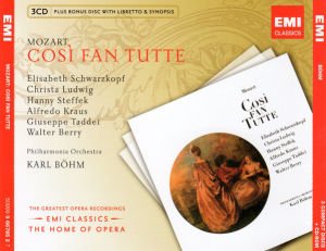 MOZART - COSI FAN TUTTE / KARL BÖHM,SCHWARZKOPF,LUDWIG,STEFFEK,KRAUS (2009) - 3CD SIFIR