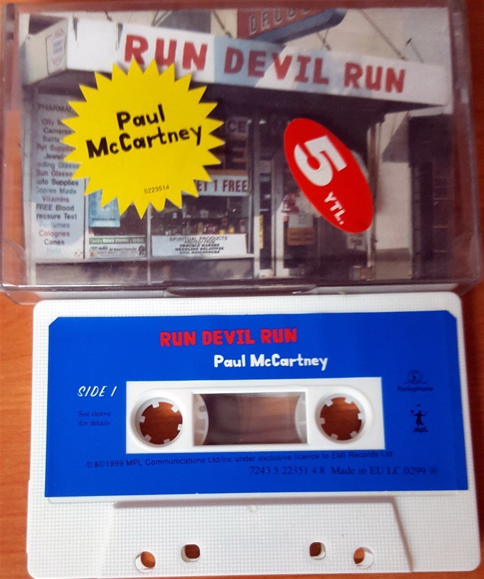 PAUL MCCARTNEY - RUN DEVIL RUN CASSETTE MADE IN EU ''USED''