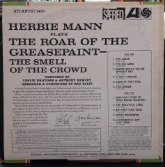 HERBIE MANN - PLAYS THE ROAR OF THE GREASEPAINT-THE SMELL OF THE CROWD (1965) - PLAK 2.EL