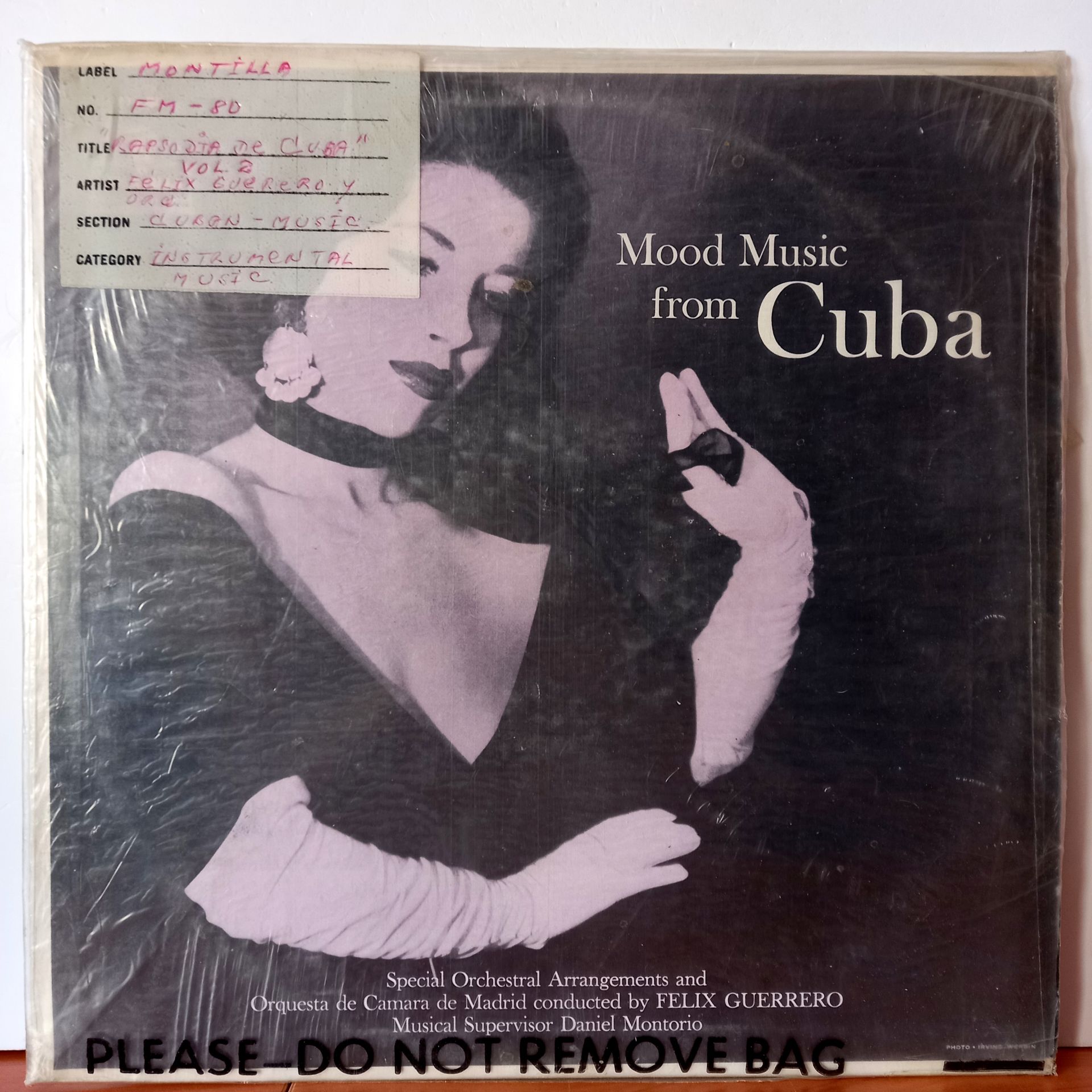 ORQUESTA DE CAMARA DE MADRID CONDUCTED BY FELIX GUERRERO – MOOD MUSIC FROM CUBA / RAPSODIA DE CUBA VOL. II - LP  2.EL PLAK